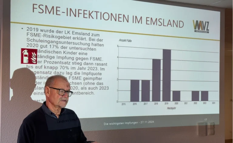 Dr. med. Carsten Gieseking informiert über FSME-Erkrankungen im Emsland